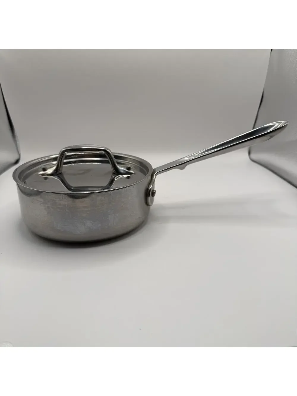 All-Clad Saucepan D3 Stainless Steel 1 QT with Lid